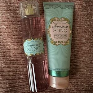 Bath & Body Works Sweetest Song Body Cream & Fragrance Mist
